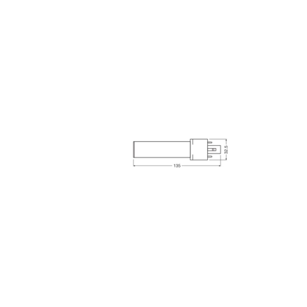 Ledvance DULUX-S LED 3.5W - 830 Blanc Chaud Équivalent 7W-5 Ledvance Ampoule LED DULUX-S G23 3.5W (Remplace 7W) 3000K 2-Broches
