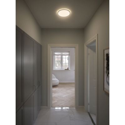 Nordlux Hublot LED Oja 29 Blanc 14.5W 1600lm 120D - 830-840 CCT-3 Nordlux Plafonnier LED Oja 29 Ultra-Plat 14.5W 2700K Blanc
