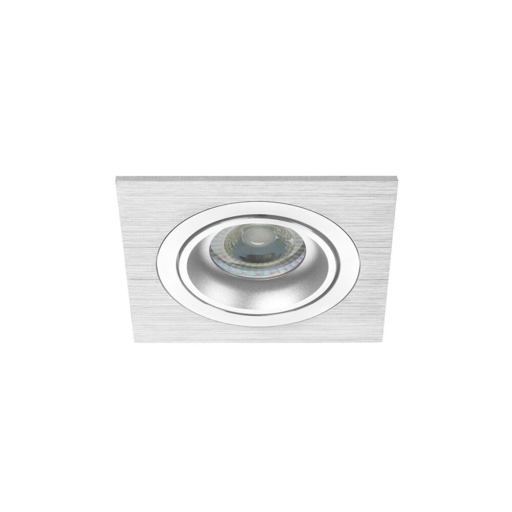 Noxion Encastré Spot Boxi MR16 inclinable Aluminium Diamètre 80mm - GU10 Culot-2 Noxion Support Spot Encastré Boxi Aluminium Inclinable (GU10)