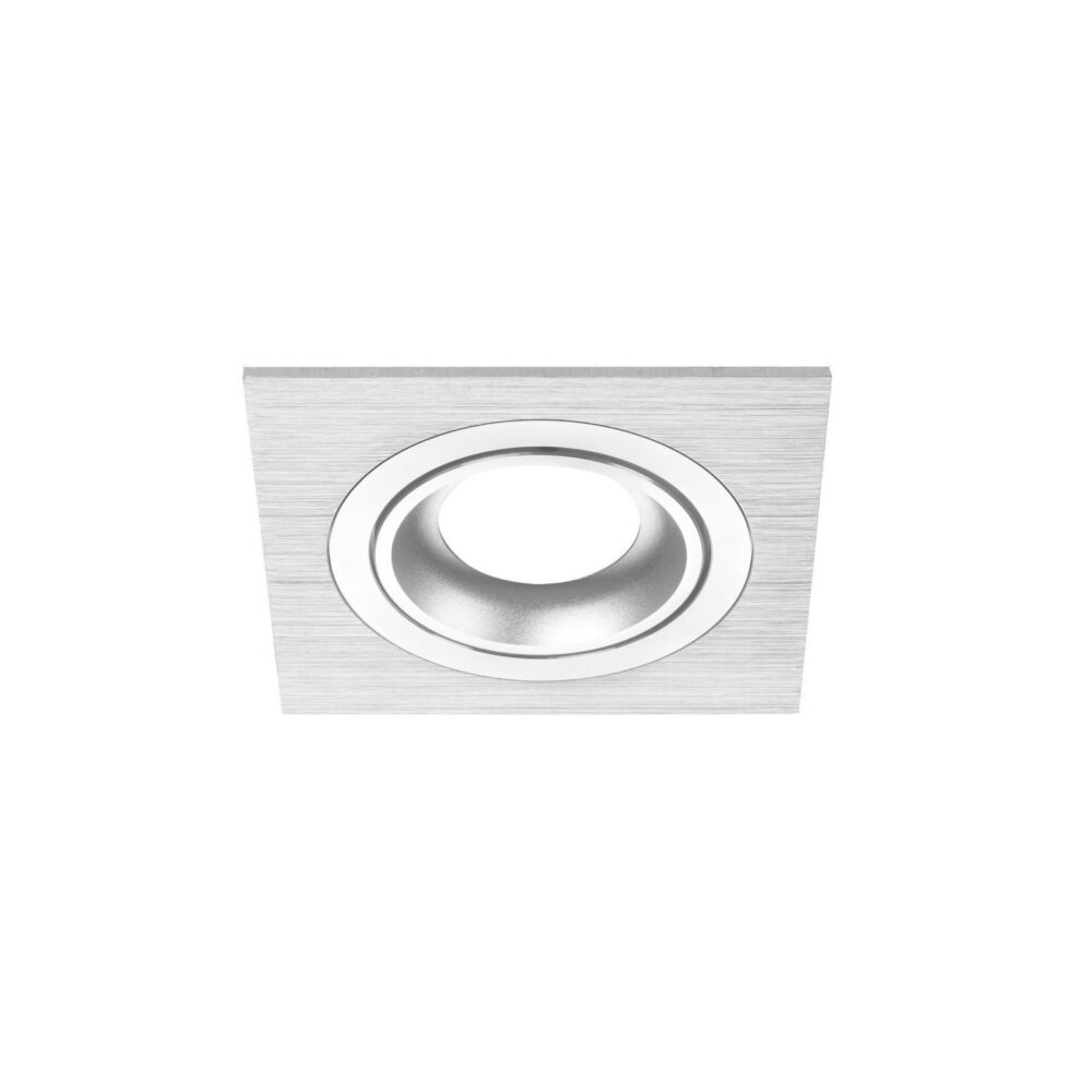 Noxion Encastré Spot Boxi MR16 inclinable Aluminium Diamètre 80mm - GU10 Culot-3 Noxion Support Spot Encastré Boxi Aluminium Inclinable (GU10)