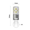 Noxion LED Bolt G9 3.8-40W 830 ND-3 Noxion Capsule LED G9 Bolt 3.8W (Remplace 40W) 3000K Blanc Chaud