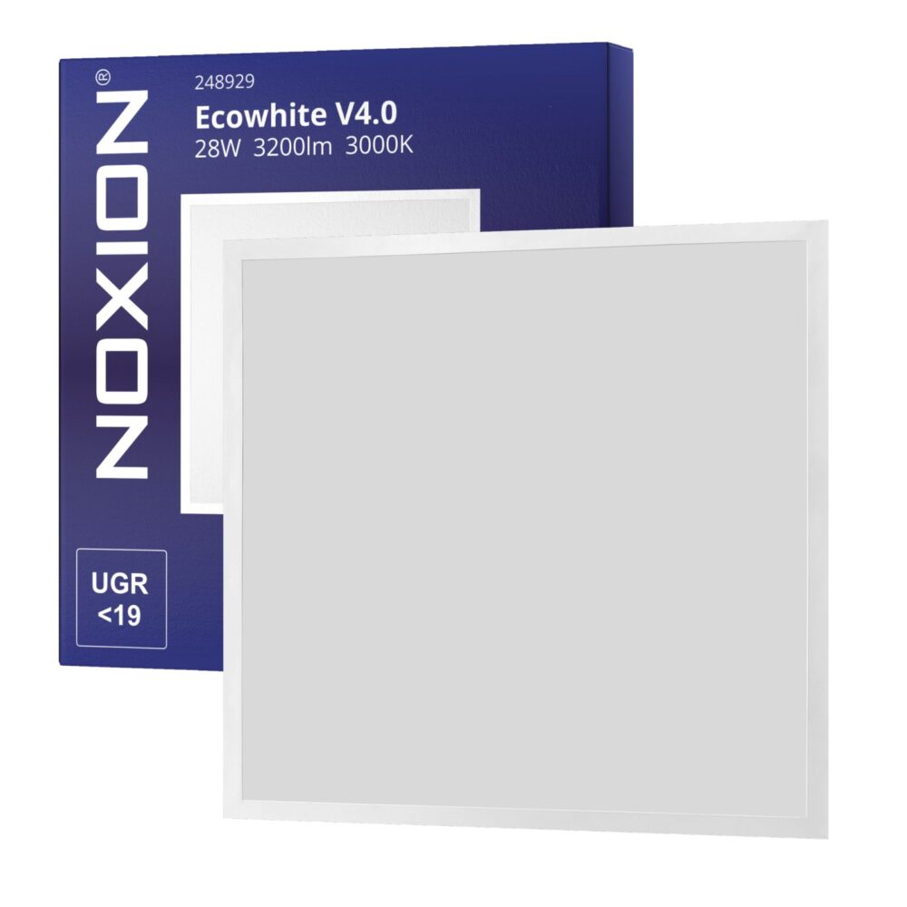 Noxion Dalle LED Ecowhite V4.0 60x60cm 28W 3000K Blanc Chaud