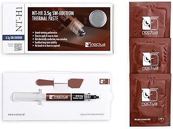 Pate thermique NOCTUA NT-H1 3.5g W EDITION-2 Noctua NT-H1 3,5 g SW Edition - Pâte Thermique Haute Performance avec 3 Lingettes