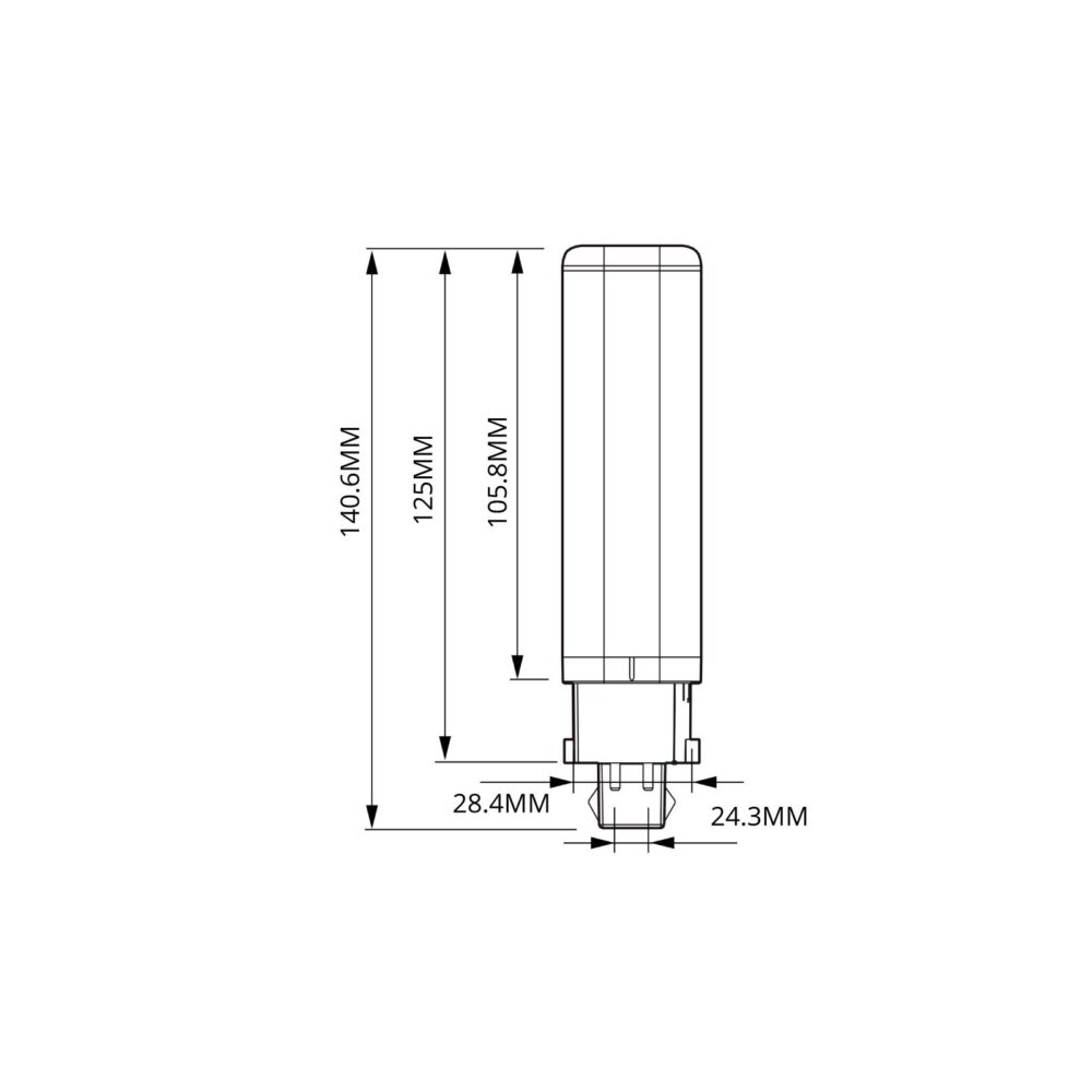 Philips Corepro PL-C LED 6.5W 650lm - 830 Blanc Chaud Équivalent 18W-5 Philips Ampoule LED CorePro PL-C 6.5W G24q-2 (4 Broches) Blanc Chaud