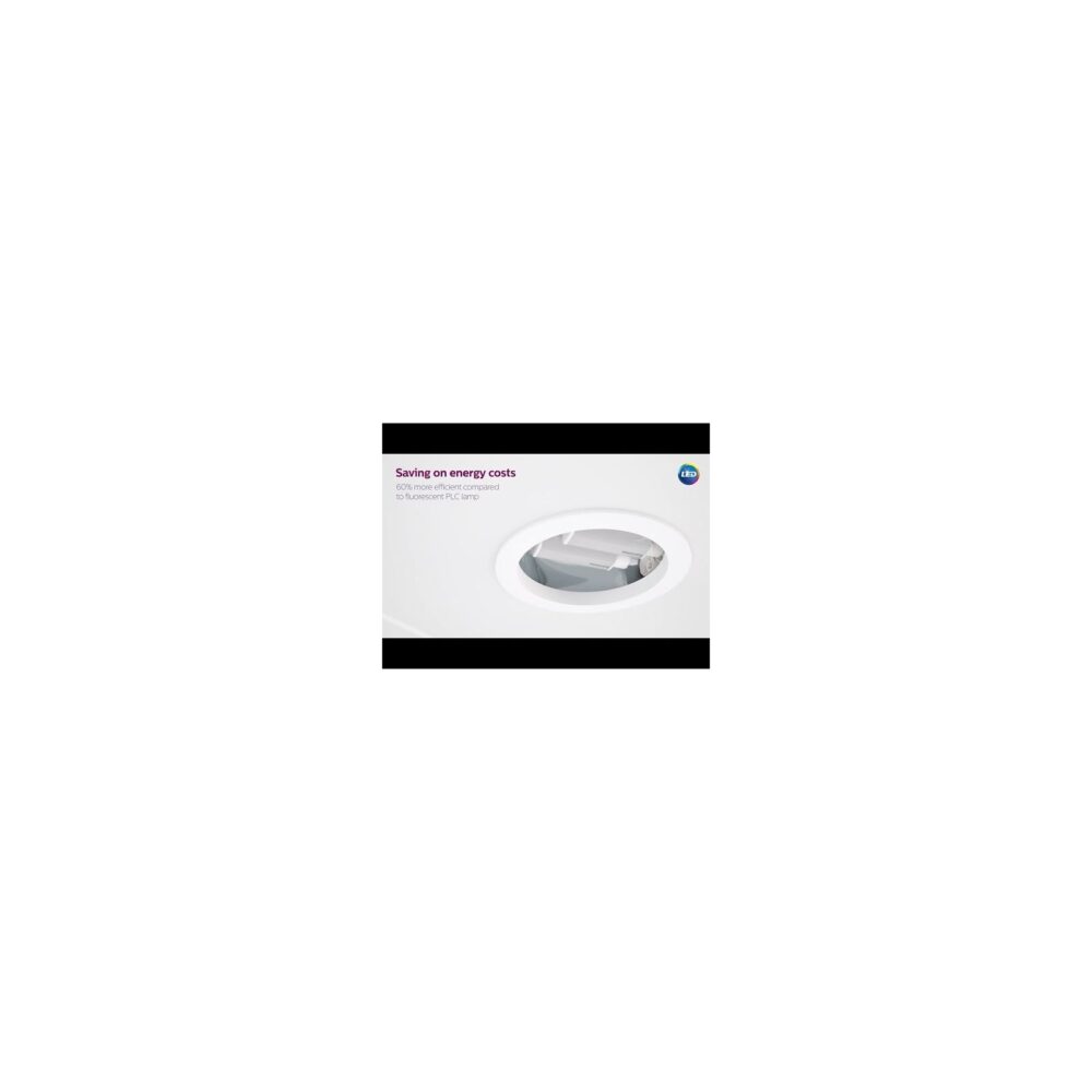 Philips Corepro PL-C LED 6.5W 650lm - 830 Blanc Chaud Équivalent 18W-6 Philips Ampoule LED CorePro PL-C 6.5W G24q-2 (4 Broches) Blanc Chaud