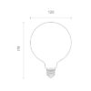 WiZ Ampoule LED Connectée E27 Globe Filament Ambre G125
