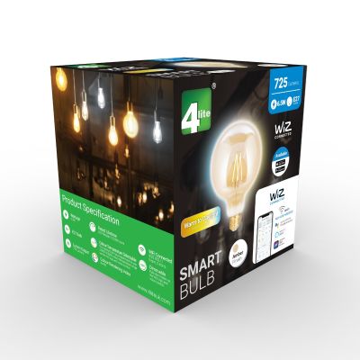 WiZ Ampoule LED Connectée E27 Globe Filament Ambre G125