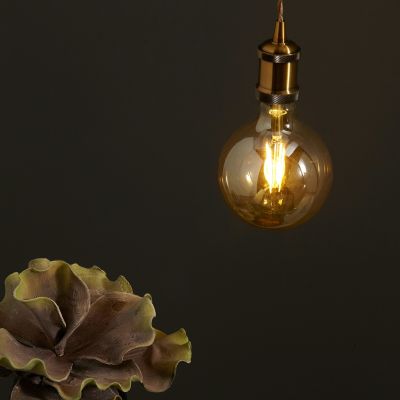 WiZ Ampoule LED Connectée E27 Globe Filament Ambre G125