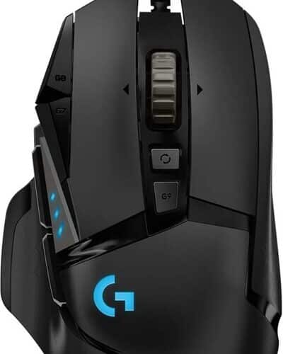 1_Logitech-G-G502-Hero-Zwart-Gaming-Muis-1 Souris de jeu Logitech G G502 Hero noire