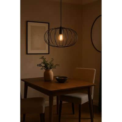 D'Lite Suspension Luminaire Kemmel Métal Et Plastique Dépolie Noir