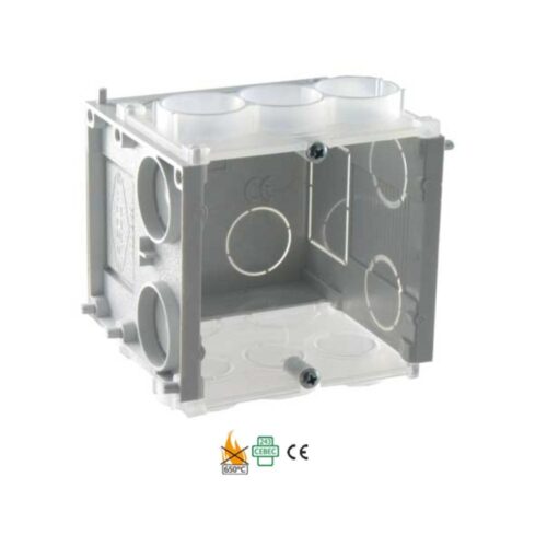 Boîte d‘encastrement profondeur 65 mm Reddy B65 Boîte d'Encastrement Simple Profondeur 65mm avec 2 Vis