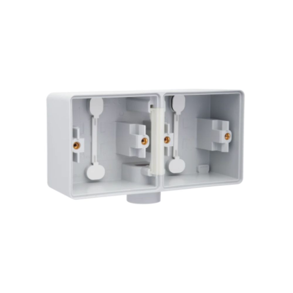 Niko Hydro Boîtier en Saillie Double Horizontal 1 Entrée Gris IP55
