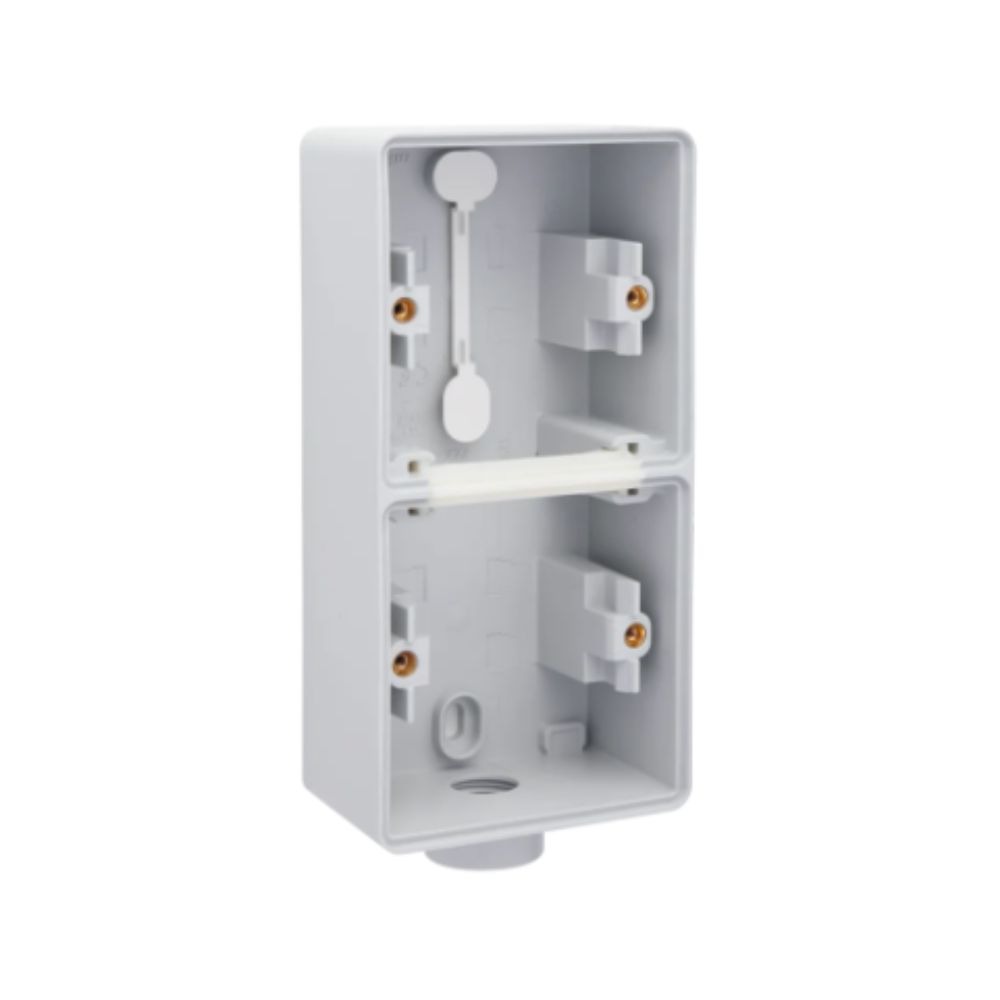 Niko Hydro Boîtier en Saillie Double Vertical 1 Entrée Gris IP55
