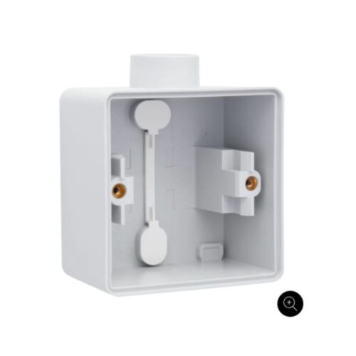 Boîte en saillie simple étanche aux projections d'eau avec une entrée M20 pour une fonction, couleur gris Niko Hydro Boîtier en Saillie Simple 1 Entrée Gris IP55
