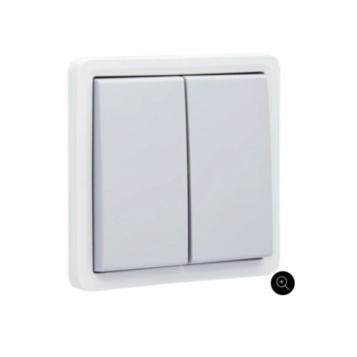 Bouton-poussoir double Niko Hydro Bouton-Poussoir Double 10A Gris IP55