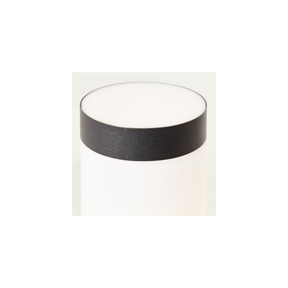 Brilliant Dody Borne Extérieure avec Détecteur de Mouvement - Potelet Jardin Noir IP44 - Hauteur 40cm - E273 Brilliant Borne de Jardin Dody Noir avec Détecteur