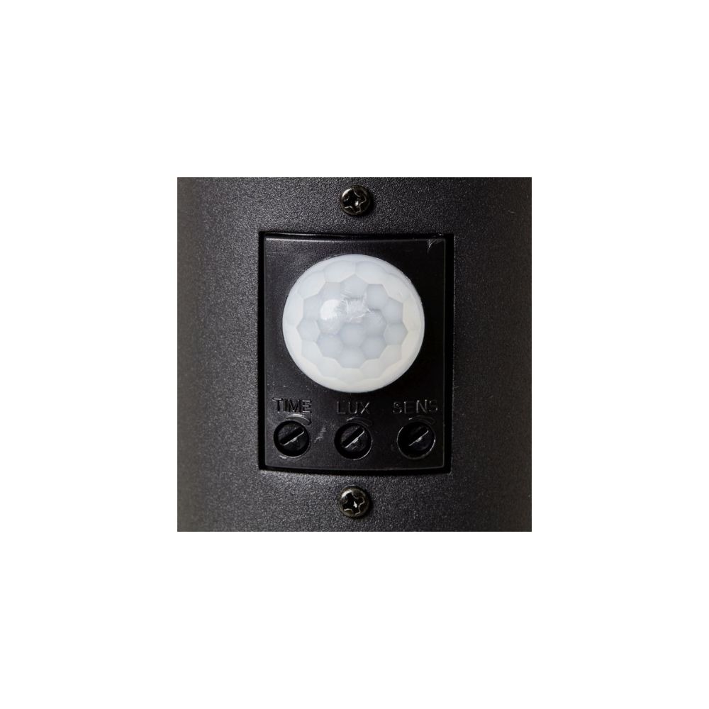 Brilliant Dody Borne Extérieure avec Détecteur de Mouvement - Potelet Jardin Noir IP44 - Hauteur 40cm - E274 Brilliant Borne de Jardin Dody Noir avec Détecteur