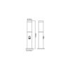 Brilliant Dody Borne Extérieure avec Détecteur de Mouvement - Potelet Jardin Noir IP44 - Hauteur 40cm - E276 Brilliant Borne de Jardin Dody Noir avec Détecteur