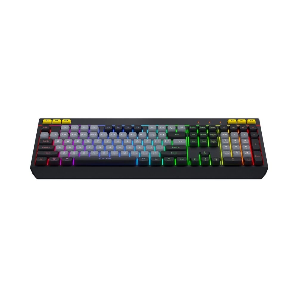 Clavier Gaming HATOR Icefall - QWERTY, Noir/Gris, Anti-ghosting