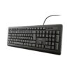 Clavier Filaire Trust Primo - AZERTY Belge, Noir