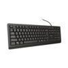 Clavier Filaire Trust Primo - AZERTY Belge, Noir