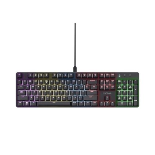 Clavier belge AZERTY Trust GXT 871 Zora Black Clavier Gaming Trust GXT 871 Zora - AZERTY Belge, Mécanique Huano