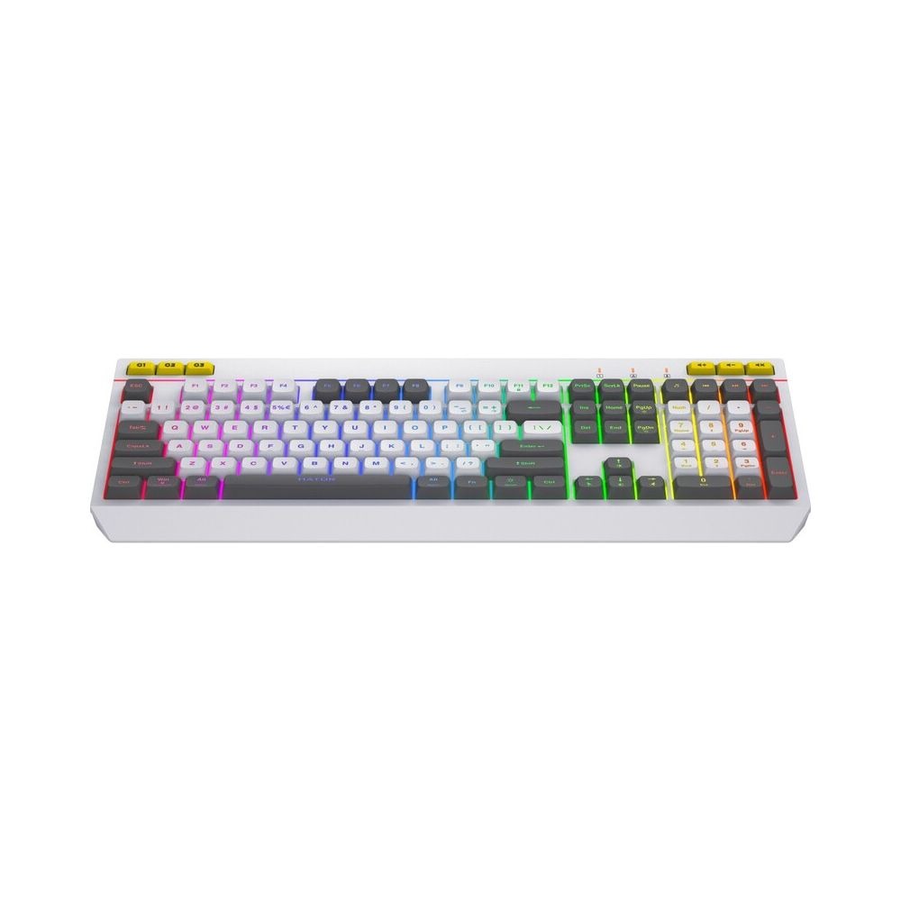 Clavier Gaming HATOR Icefall Blanc - QWERTY, Cherry MX, RGB