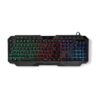 Clavier de jeu filaire Nedis USB Type-A à membrane, LED et style français AZERTY Clavier de jeu filaire Nedis - AZERTY, Rétroéclairage LED