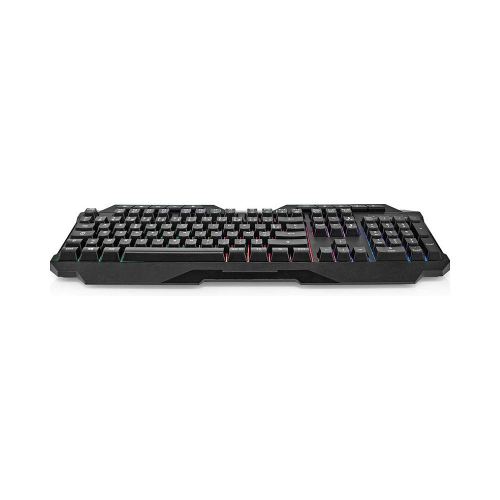 Clavier de jeu filaire Nedis USB Type-A à membrane, LED et style français AZERTY1 Clavier de jeu filaire Nedis - AZERTY, Rétroéclairage LED