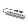 Conceptronic HUBBIES21G, hub d'interface USB 3.2 Gen 1 (3.1 Gen 1) Type-A 5000 Mbit/s, gris
