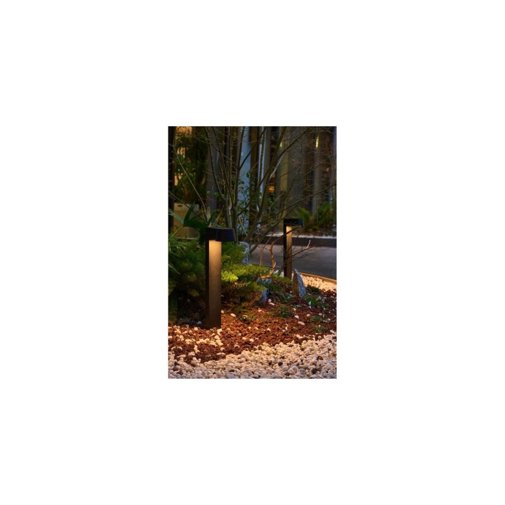 D'Lite Lampadaire extérieur Lira Noir - LED 7W, 600lm, Blanc Chaud, IP54