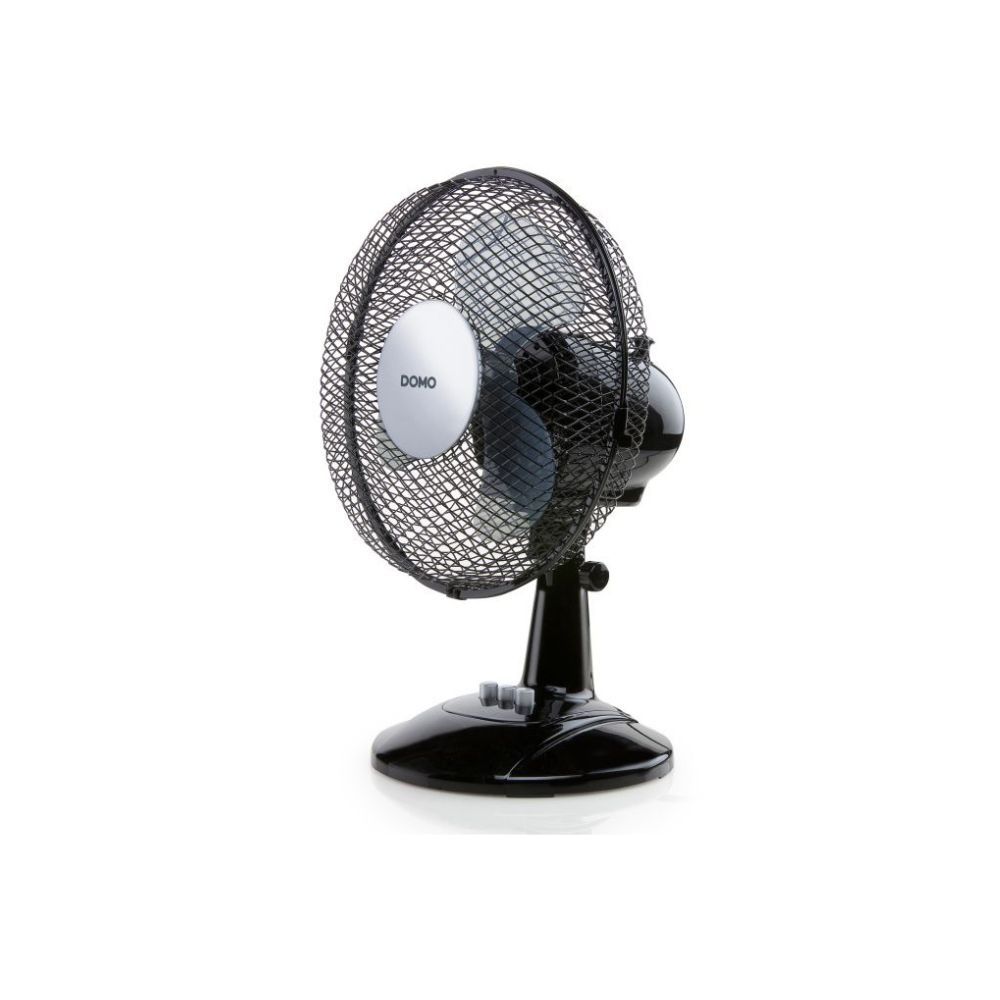 DO8138 DOMO Ventilateur de Table Noir - Ø 23 cm - 2 Vitesses - 30W