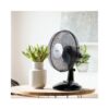 DO81381 DOMO Ventilateur de Table Noir - Ø 23 cm - 2 Vitesses - 30W