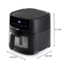 DOMO - Airfryer 6l, display LCD, avec hublot de contrôle3 DOMO Airfryer 6L - Friteuse à air chaud avec Display LCD et Hublot de contrôle