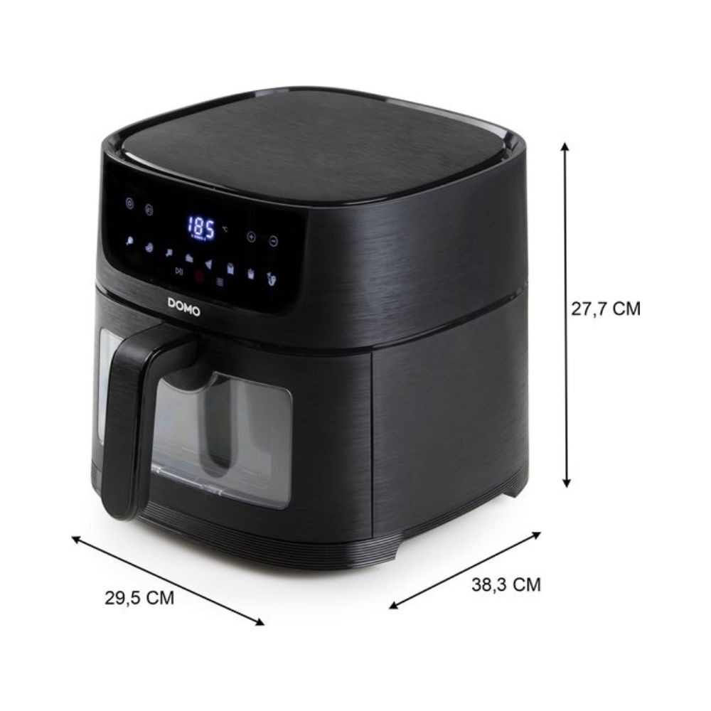 DOMO - Airfryer 6l, display LCD, avec hublot de contrôle3 DOMO Airfryer 6L - Friteuse à air chaud avec Display LCD et Hublot de contrôle