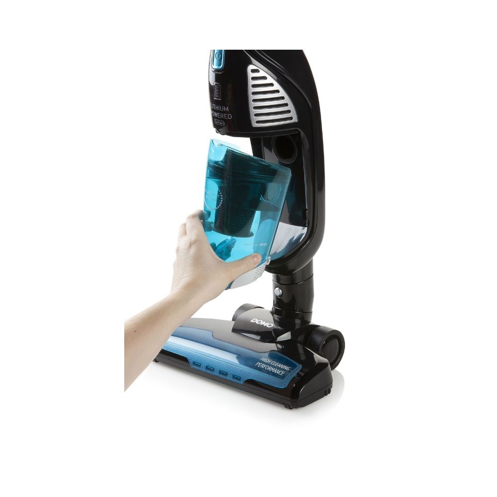 DOMO Aspirateur-balai 3 en 14 DOMO Aspirateur Balai 3-en-1 Wet-Clean - Sans fil - 50 min d'autonomie - Bleu