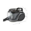 DOMO Aspirateur sans sac3 DOMO Aspirateur Cyclone XL 2,5L - Sans sac - Haute efficacité