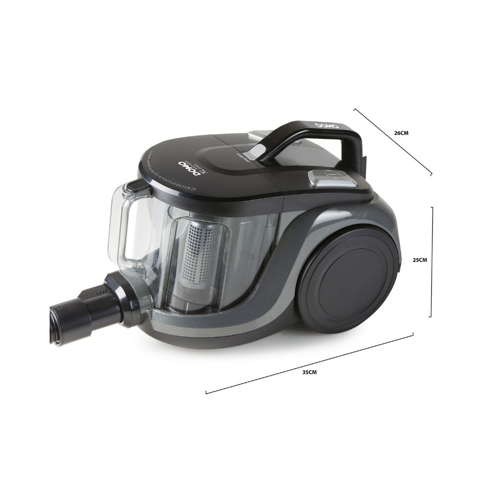 DOMO Aspirateur sans sac3 DOMO Aspirateur Cyclone XL 2,5L - Sans sac - Haute efficacité