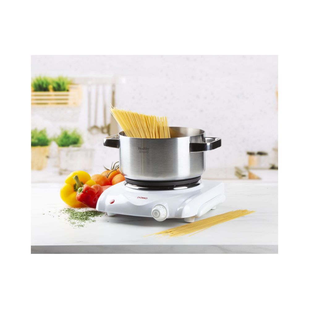 DOMO Plaque de Cuisson Électrique Autonome - 1 Zone Ø 18,5cm - 1500W