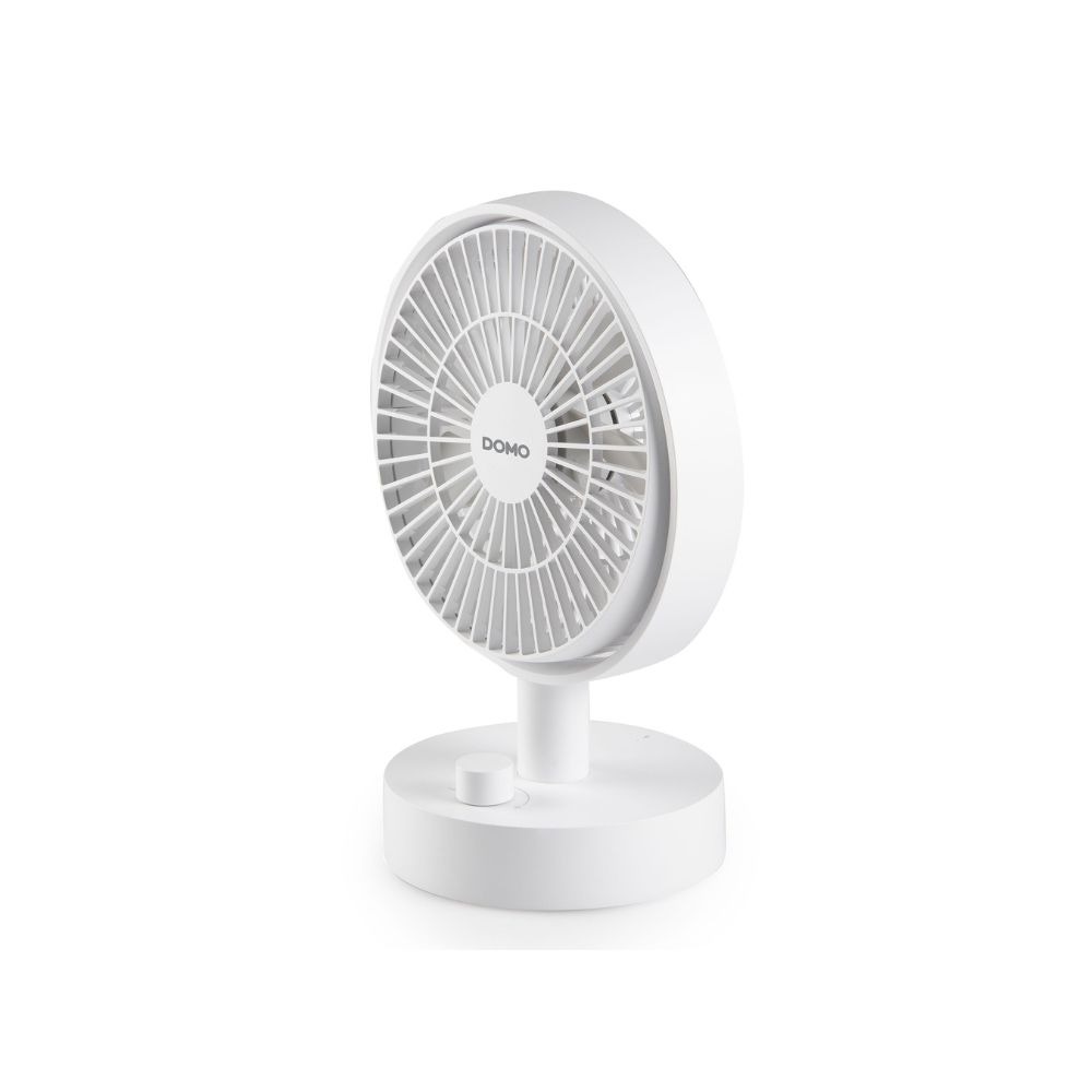 DOMO Ventilateur de Table Rechargeable USB - Sans fil - Lithium-ion