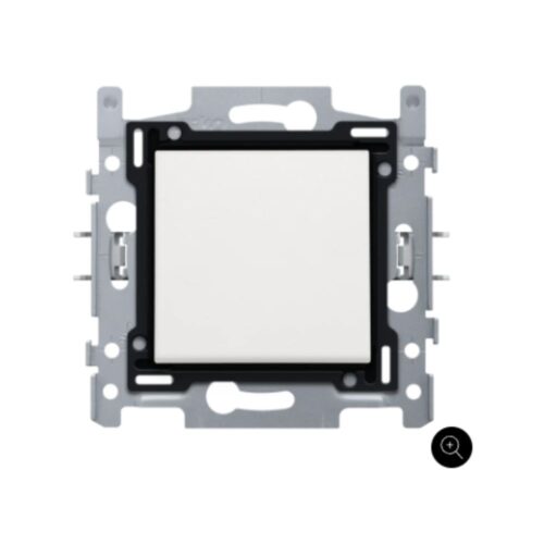 Interrupteur va-et-vient, socle, bornes à vis et set de finition, fixation par griffes, couleur white Niko Mécanisme Interrupteur Va-et-Vient 10A Blanc