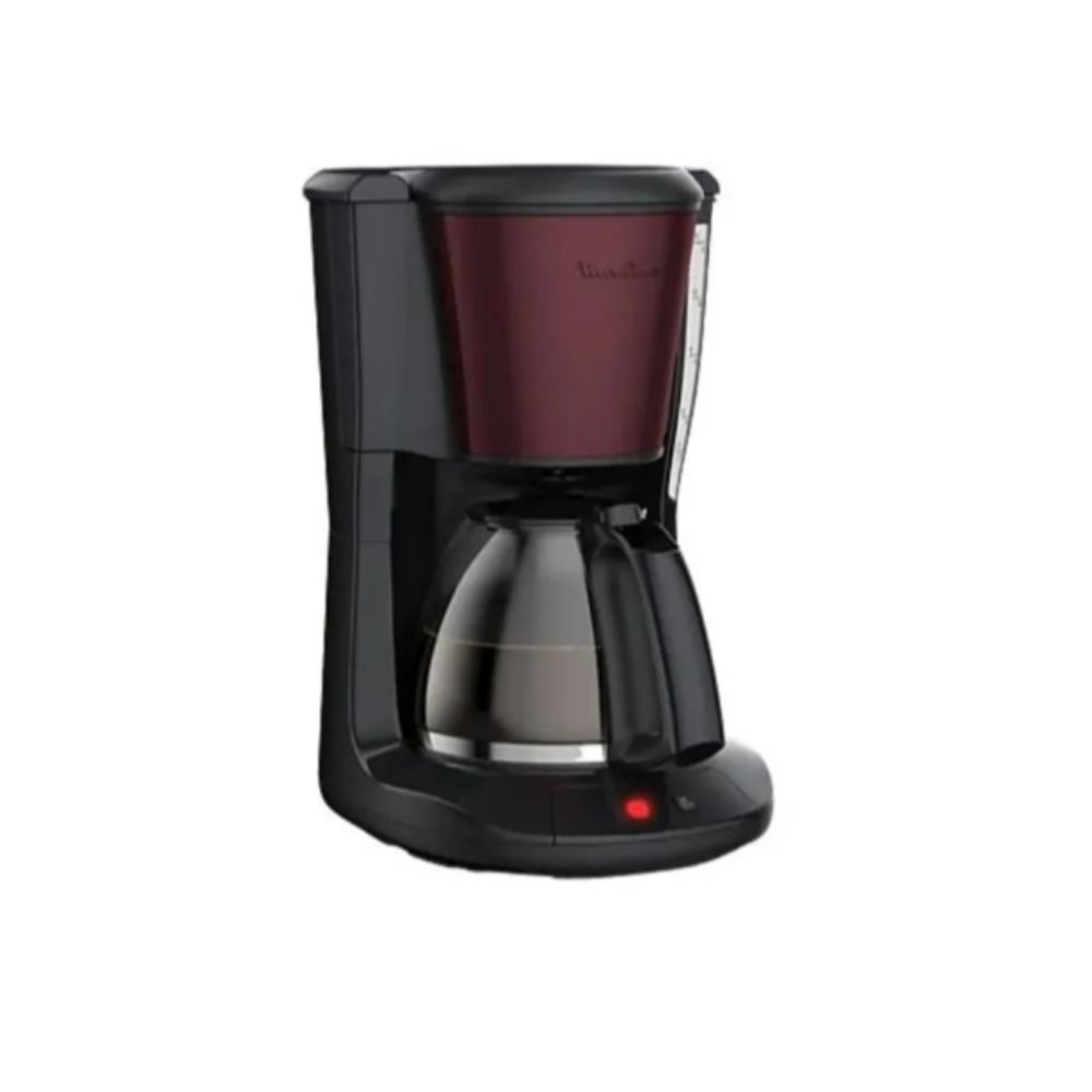 MOULINEX Subito - Cafetière filtre 10-15 tasses - Finition Inox Rouge / Noir