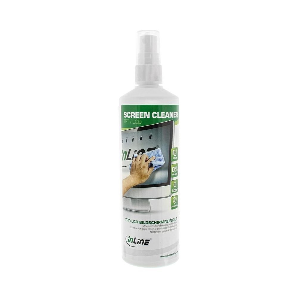 Nettoyeur d'écran InLine 43204 - Spray 250 ml, Transparent