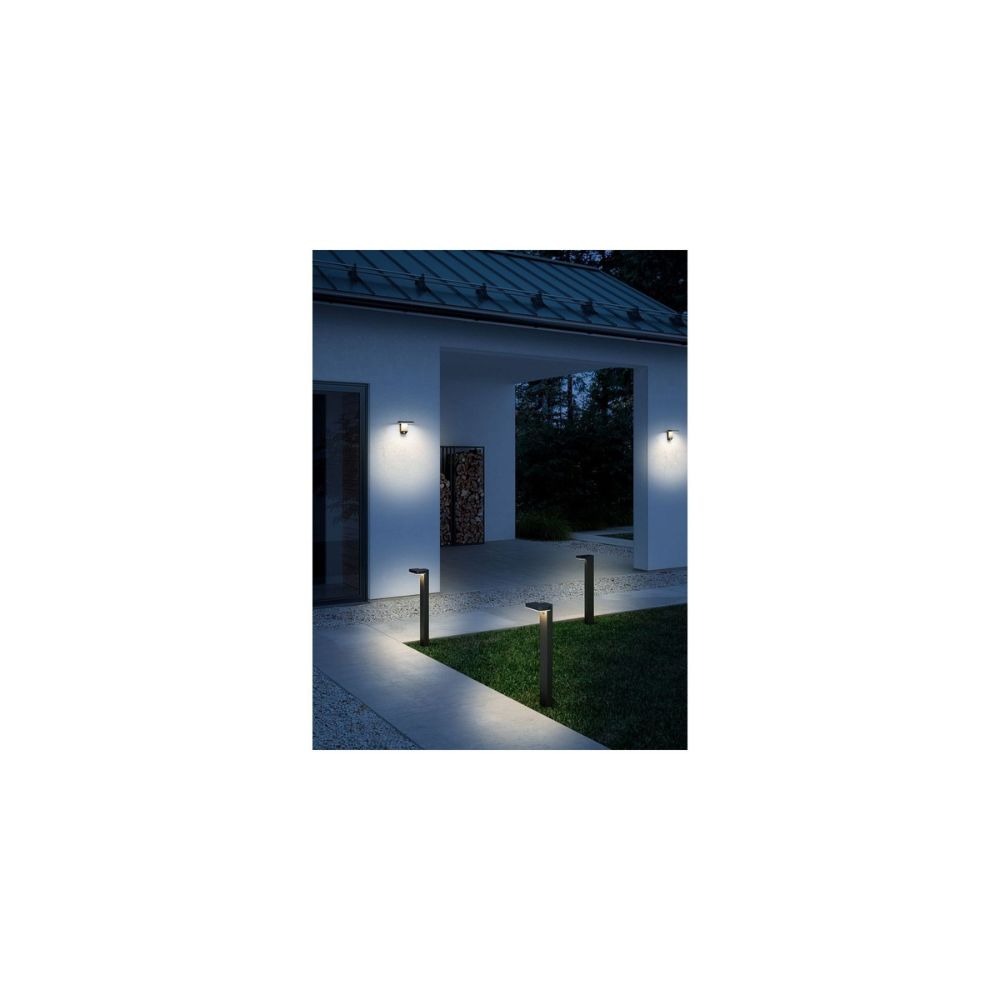 Nordlux Borne Solaire Rica Carré Noir avec Détecteur