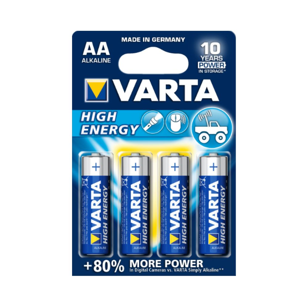 Varta Piles Alcalines High Energy LR6 AA (Blister de 4)