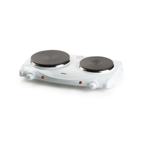 DOMO Plaque de Cuisson Électrique Autonome - 2 Zones Ø 18,5cm & 15,5cm - 2500W