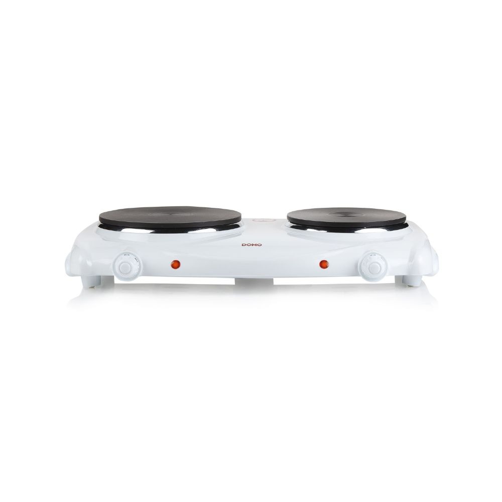 DOMO Plaque de Cuisson Électrique Autonome - 2 Zones Ø 18,5cm & 15,5cm - 2500W