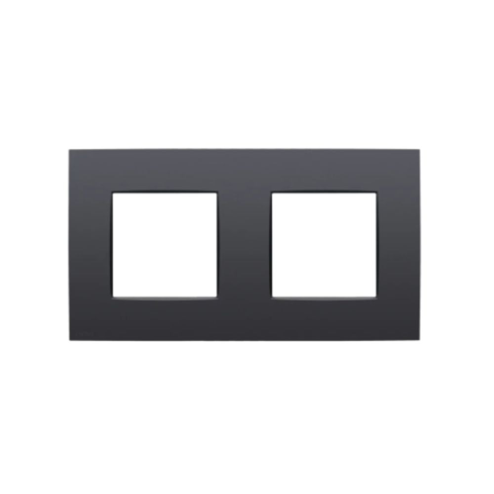 Niko Pure Plaque de Recouvrement Double Entraxe 71 mm Anthracite