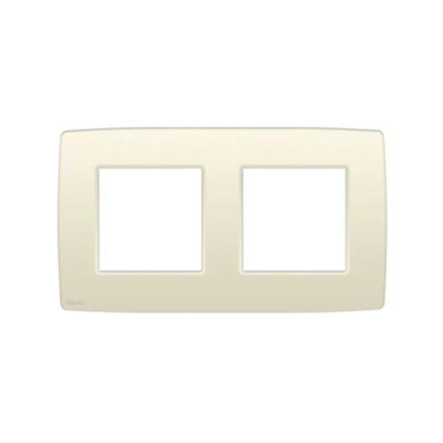 Plaque de recouvrement double avec un entraxe de 71 mm, couleur Niko Original cream Niko Original Plaque de Recouvrement Double Entraxe 71 mm Crème