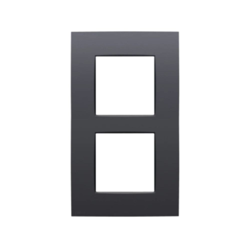 Niko Pure Plaque de Recouvrement Double Entraxe 60 mm Anthracite